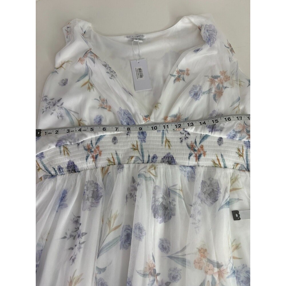 BalticBorn Womens Dress, 2XL, Kamila Tulle Maxi Dress, White Floral, NWT - Picture 5 of 7